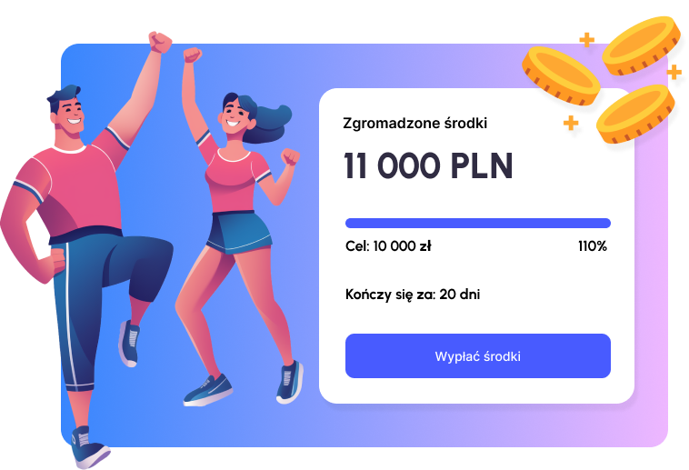 Realizacja celu sportowego dzięki zebranym środkom
